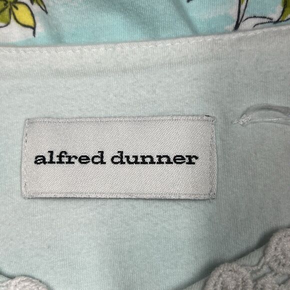 ALFRED DUNNER Shirt Women XL Scenic Lace Knit Top Beach Vacation 3/4 Sleeve READ - Picture 7 of 14